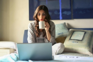 Travelers reading online guest reviews before booking a hotel or tour